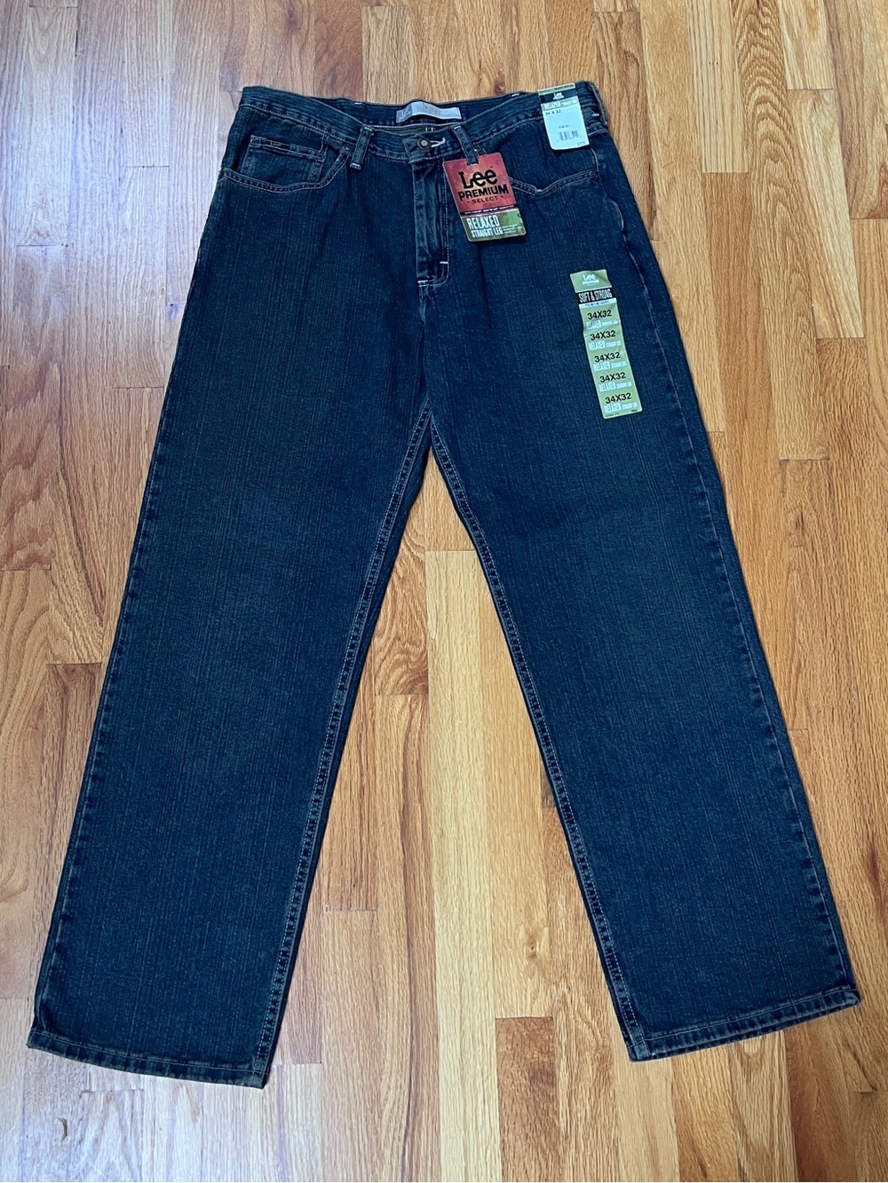 Lee Relaxed Straight Black Jeans